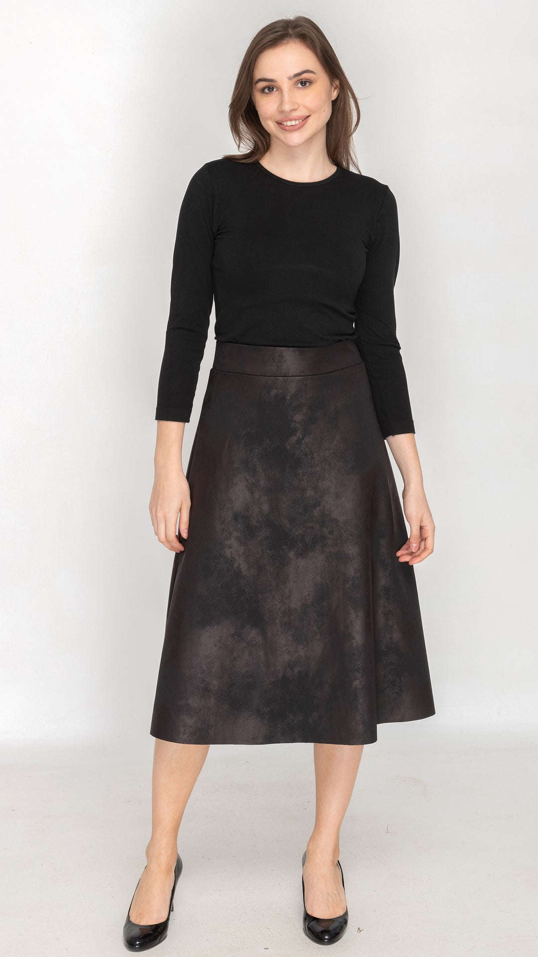 Structured A-Line Skirt