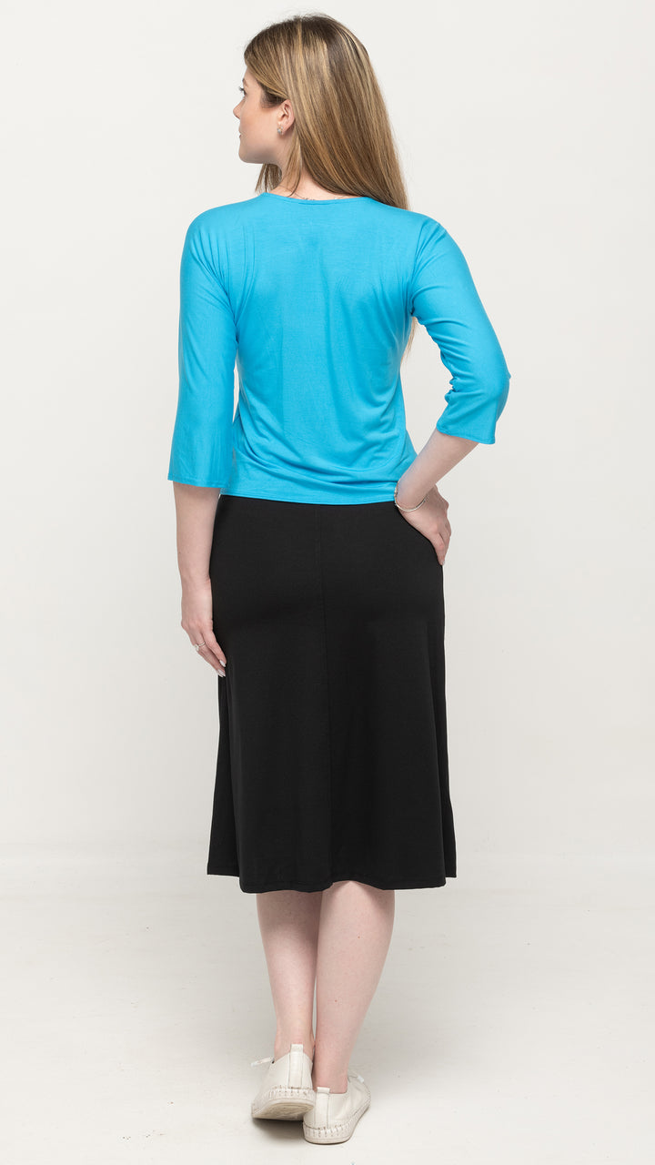 Bamboo Jersey Zip Top
