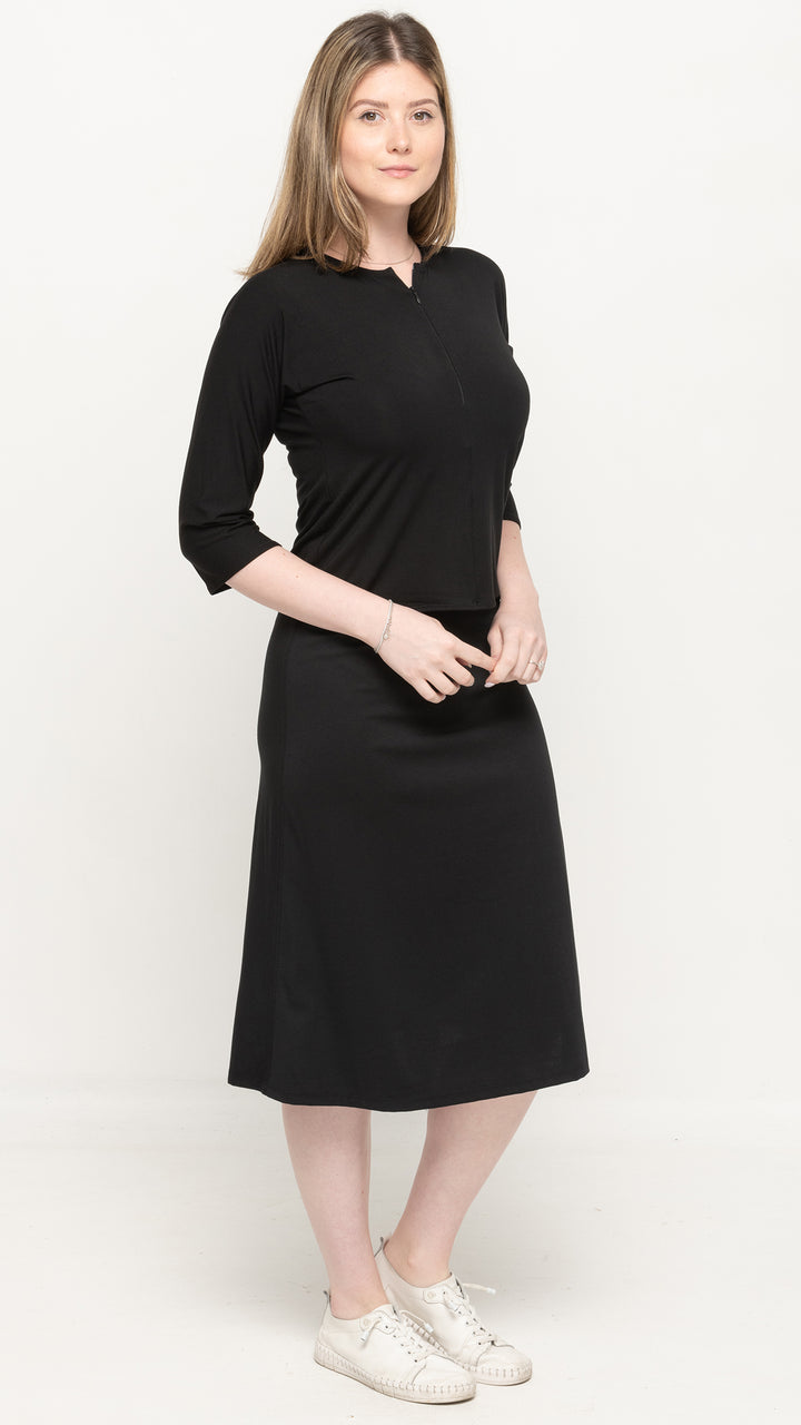 Bamboo Jersey Zip Top