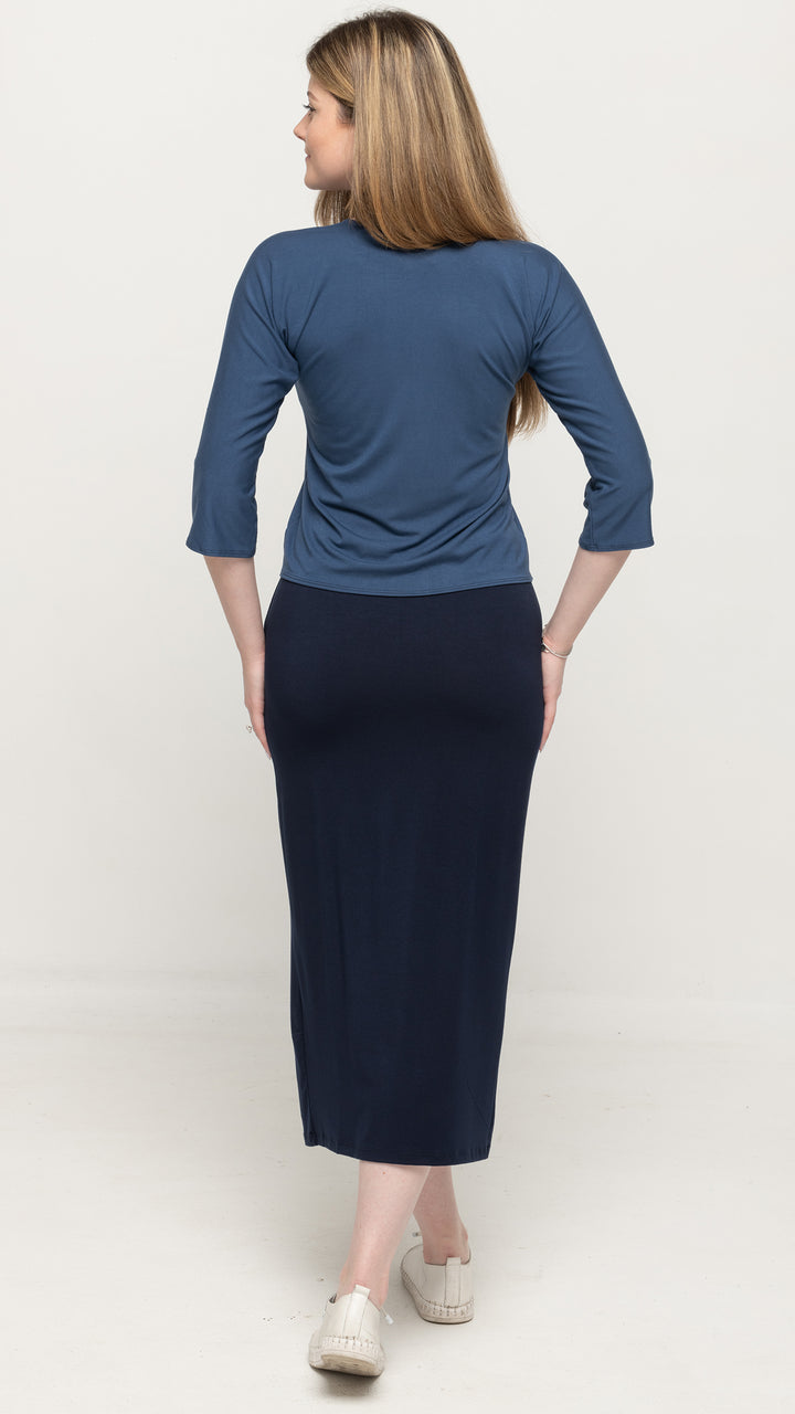 Bamboo Jersey Zip Top