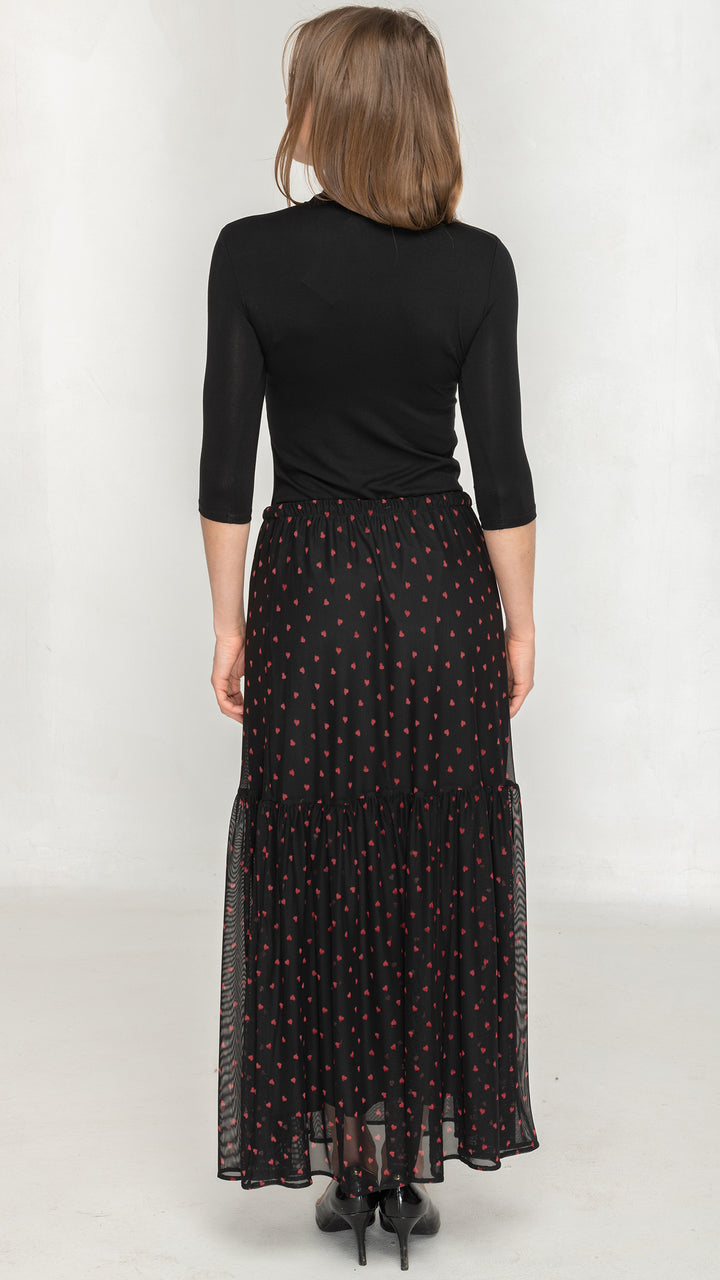 Tiered Maxi Skirt