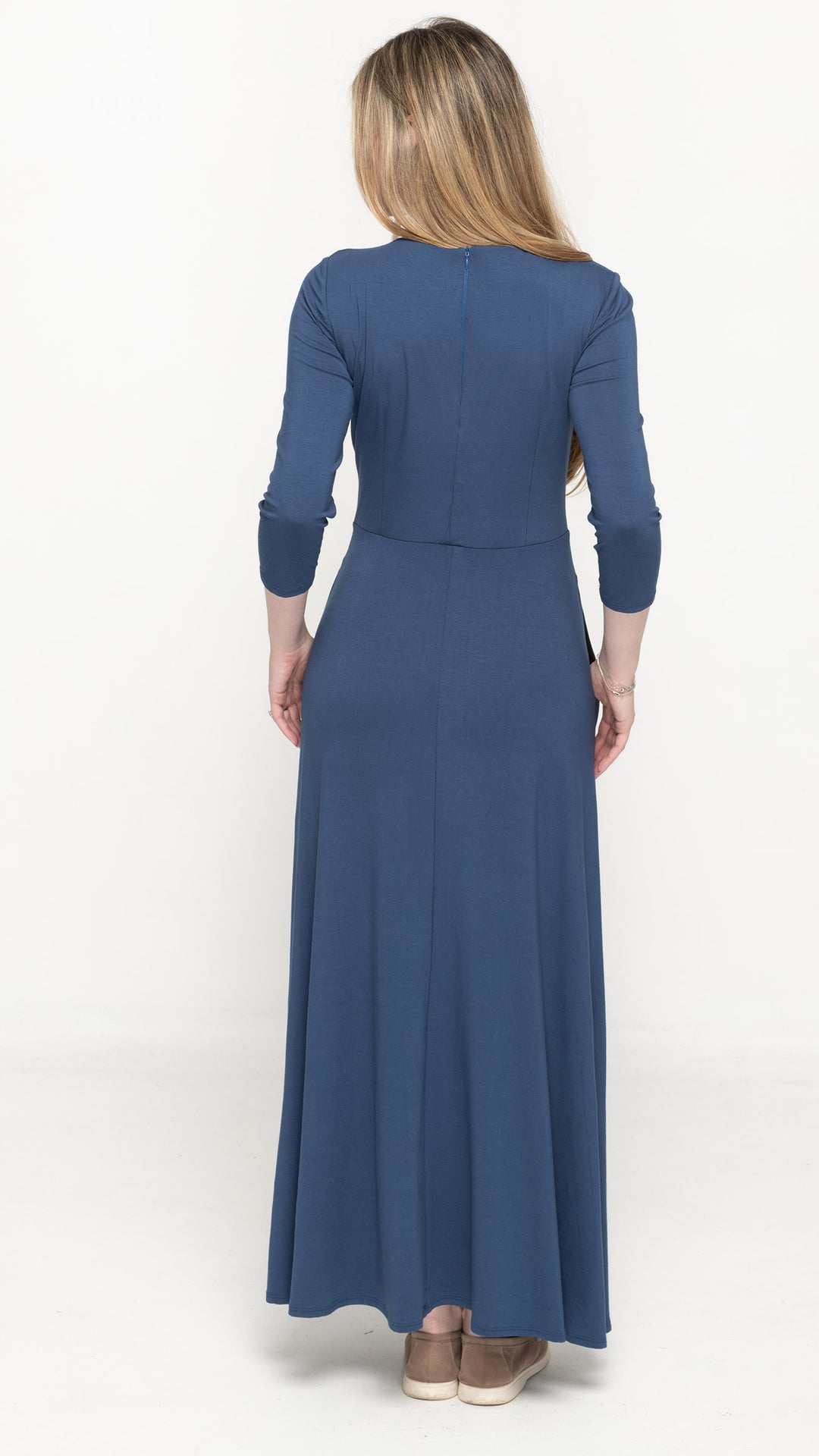Side Tie Maxi Dress - Denim