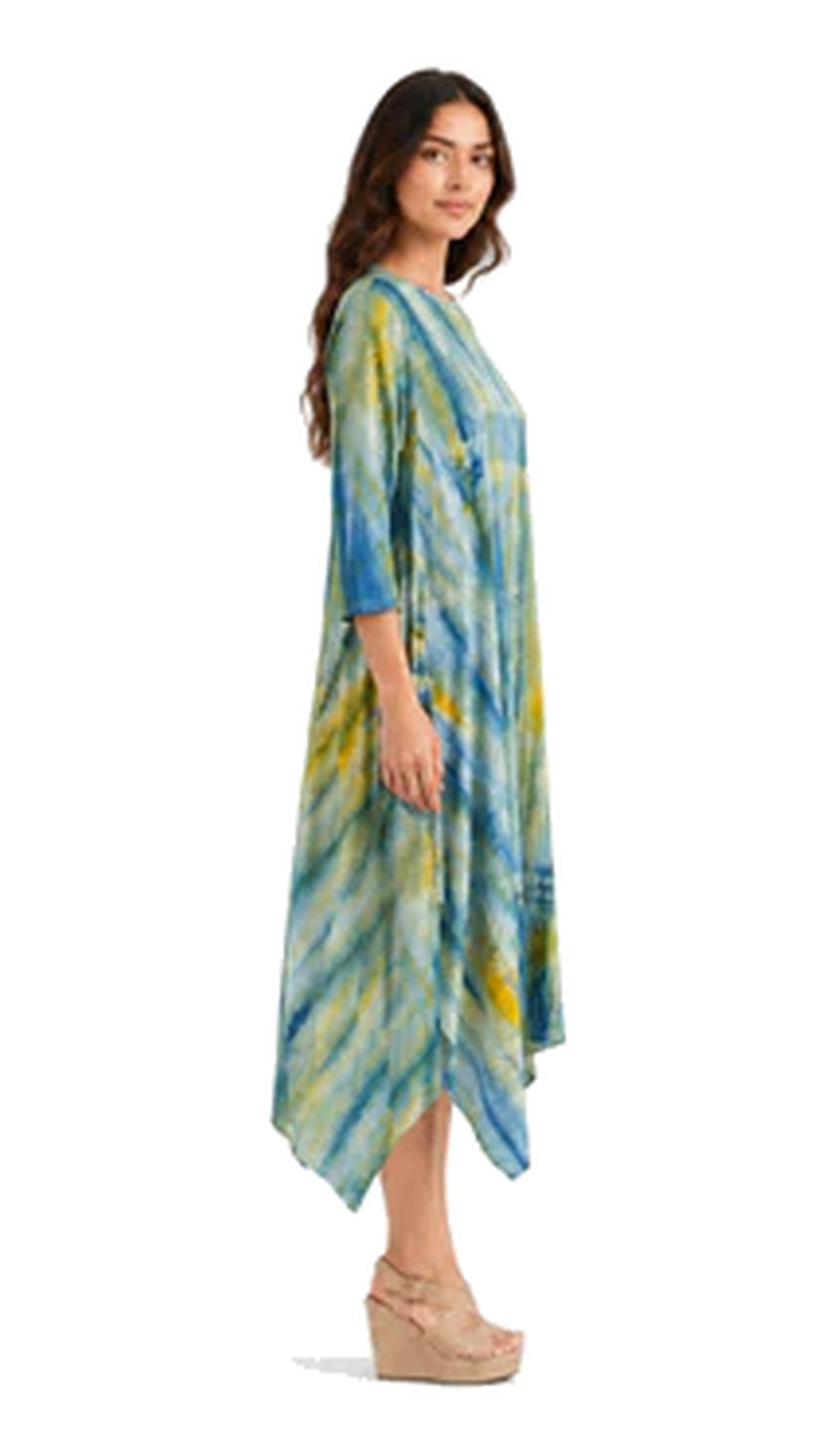 Boho Dress Green Tie Dye