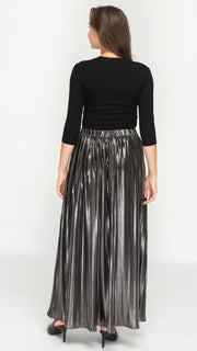 Pleated Maxi Skirt