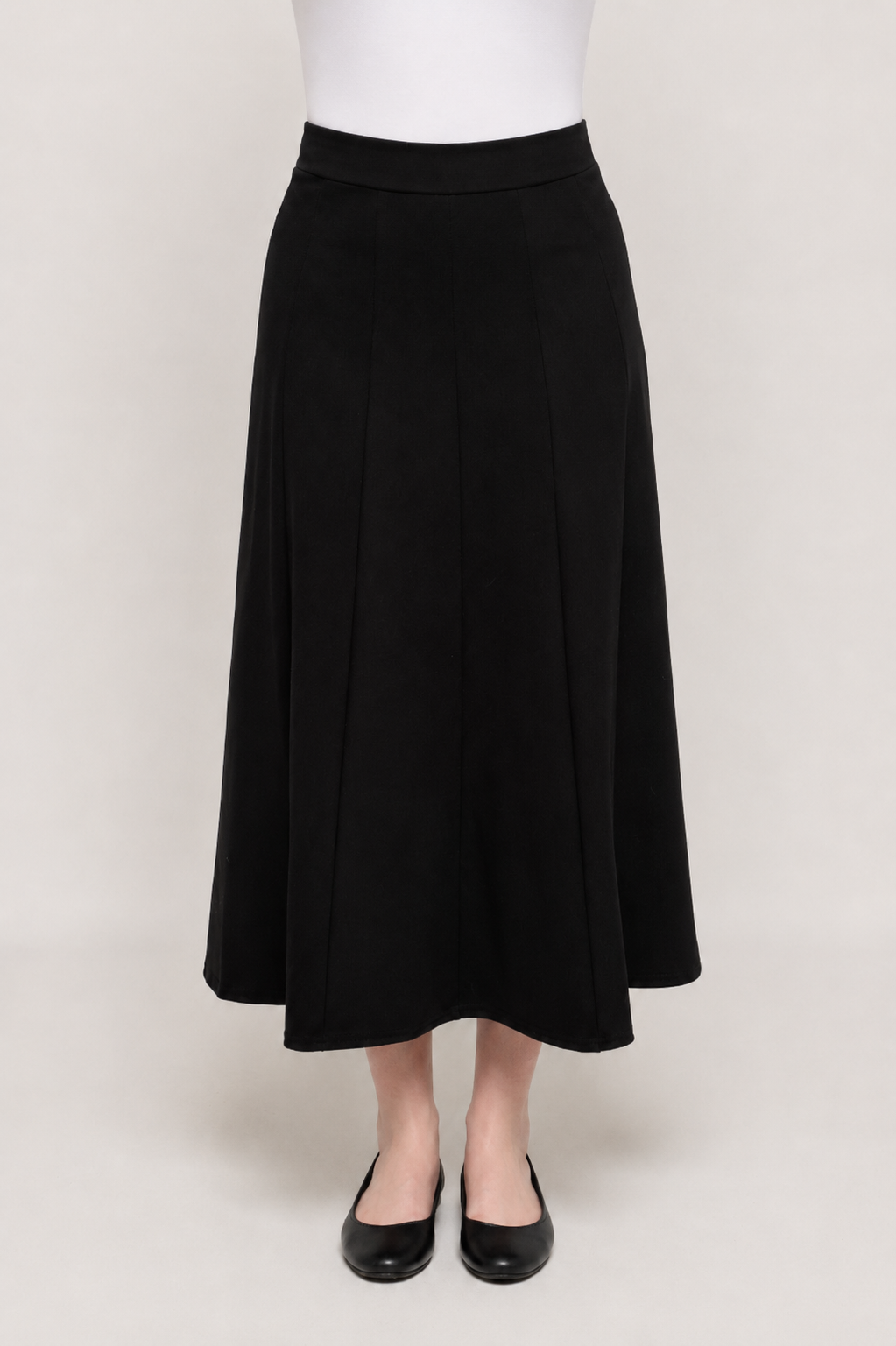 KMW 4833 black panel skirt 33 inch hero front view