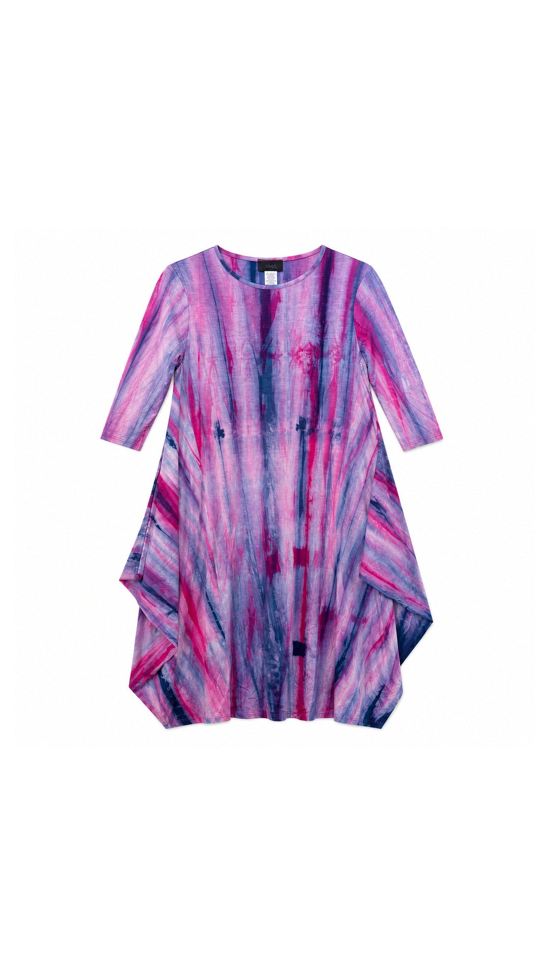 Boho Dress Blue Hot Pink Tie Dye