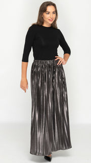 Pleated Maxi Skirt