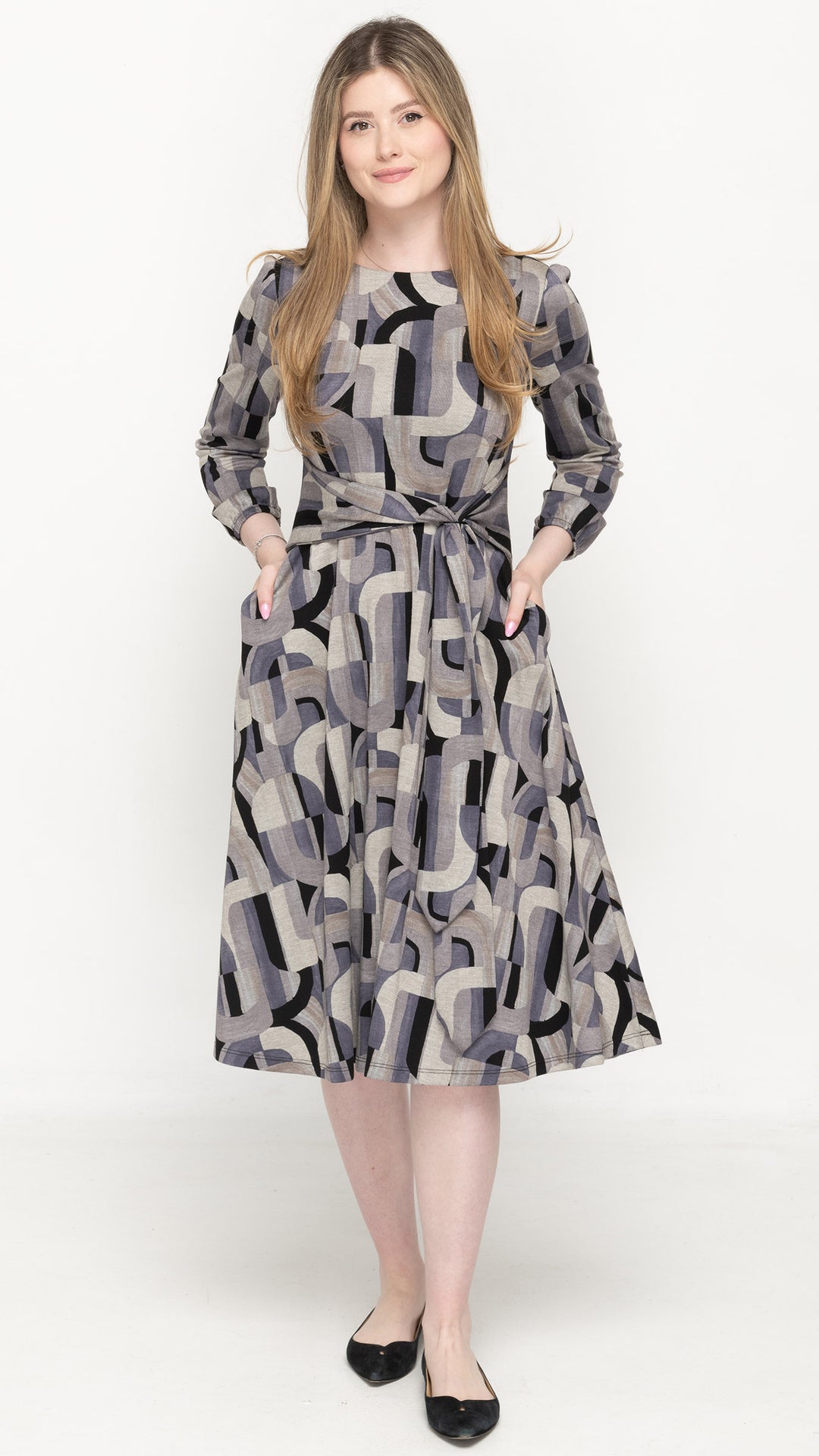 Tie Up Flare Dress