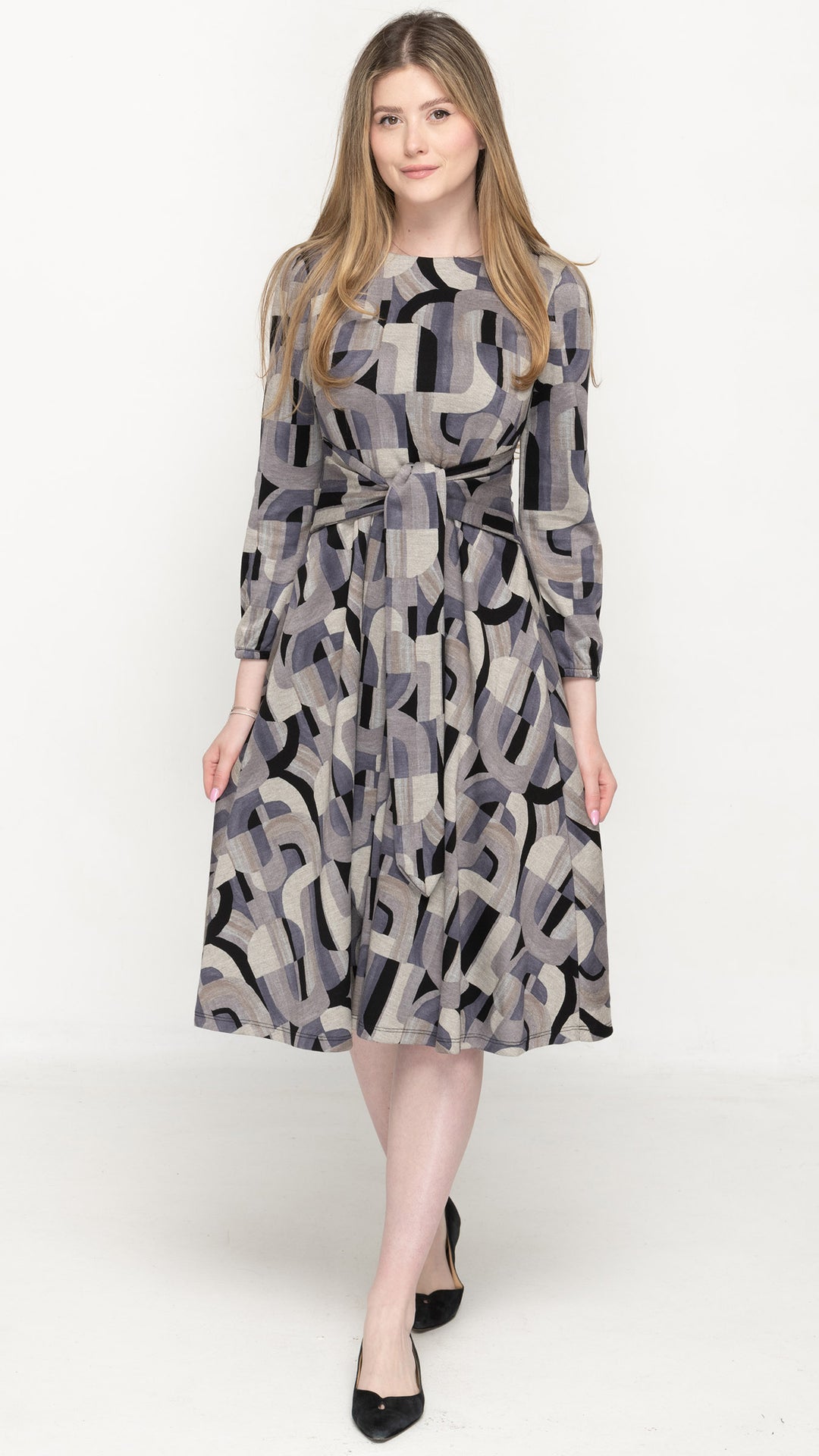 Tie Up Flare Dress
