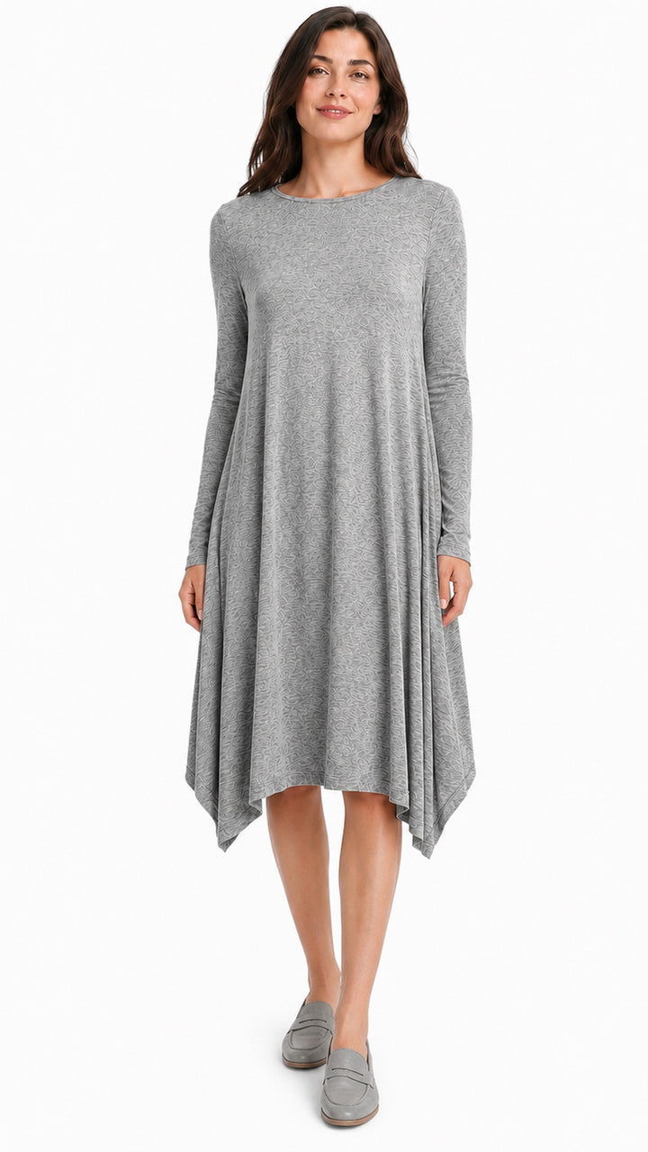KMW Boho Sweater Knit Dress, grey