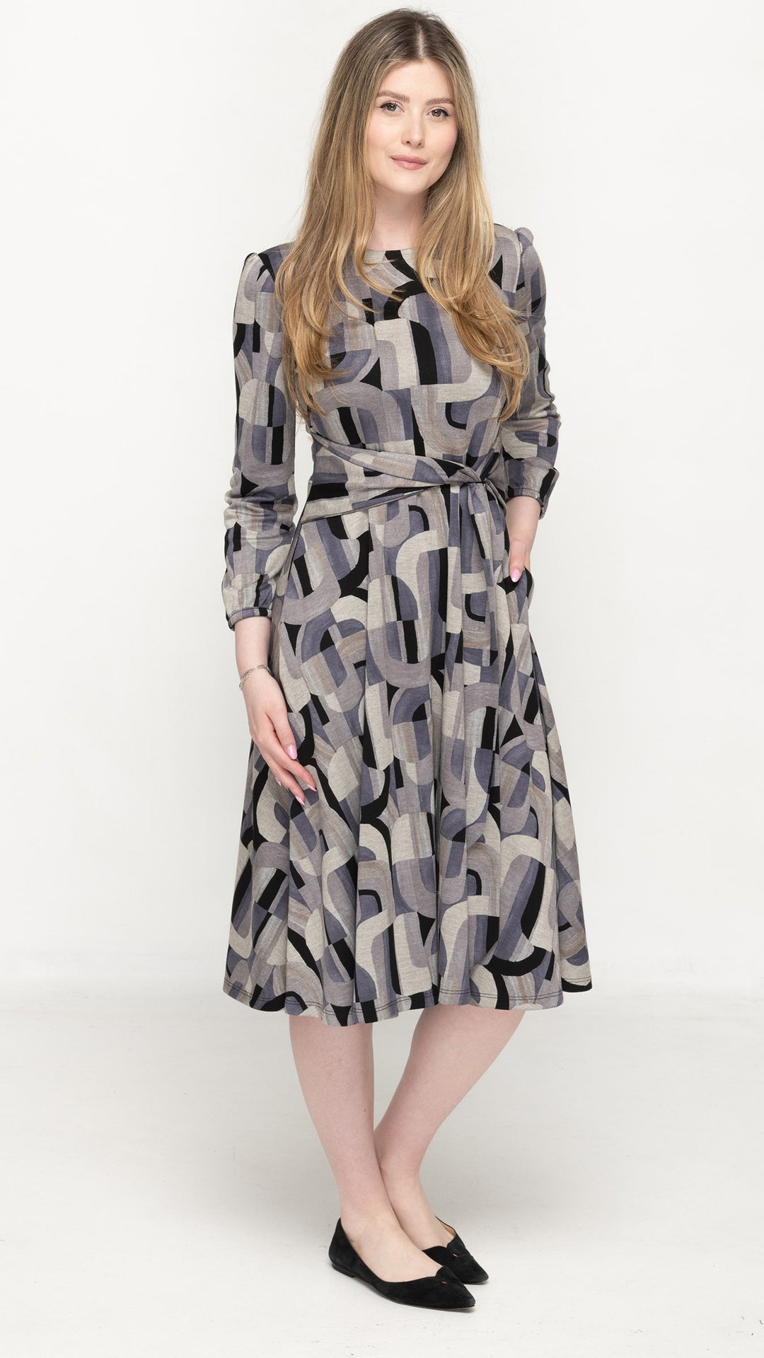 Tie Up Flare Dress