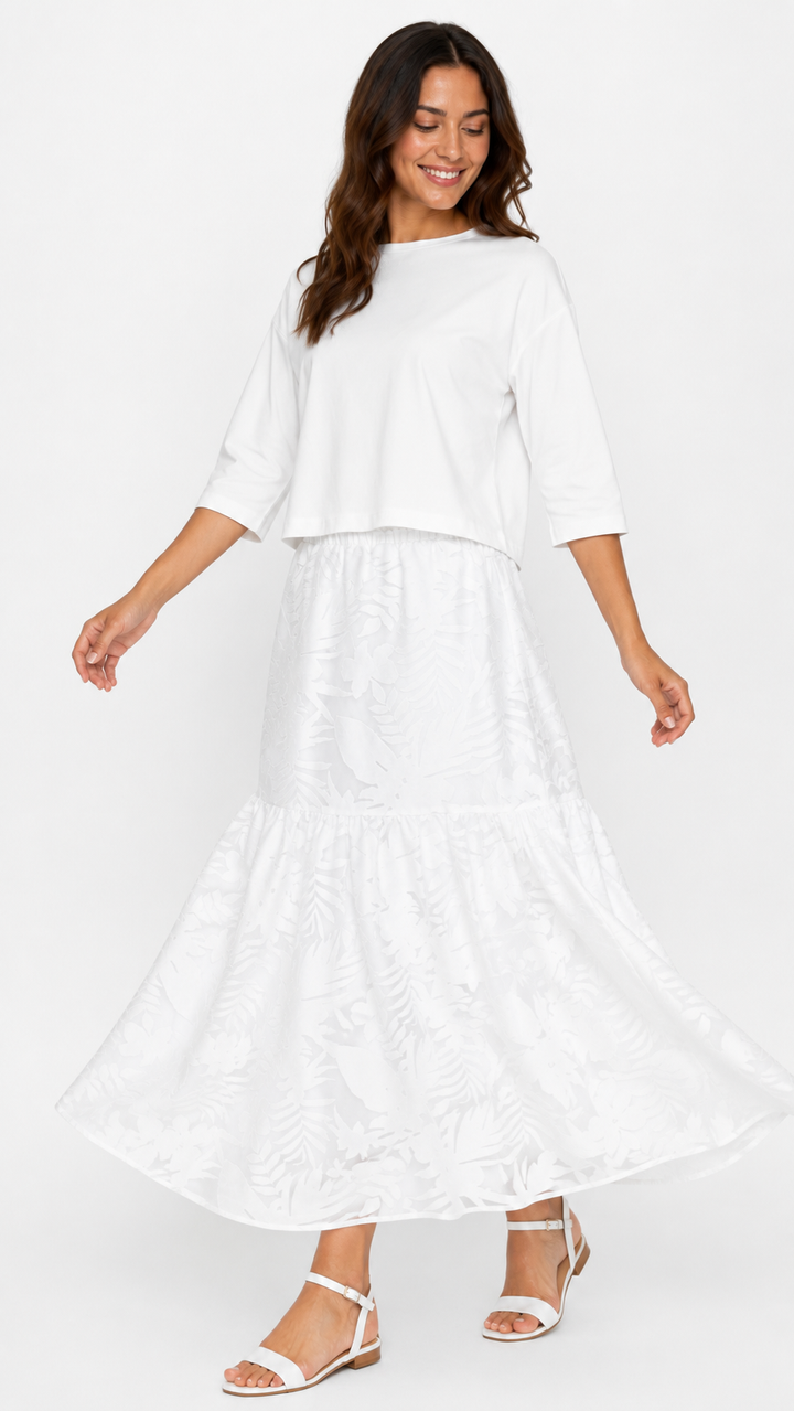 Tiered Maxi Skirt
