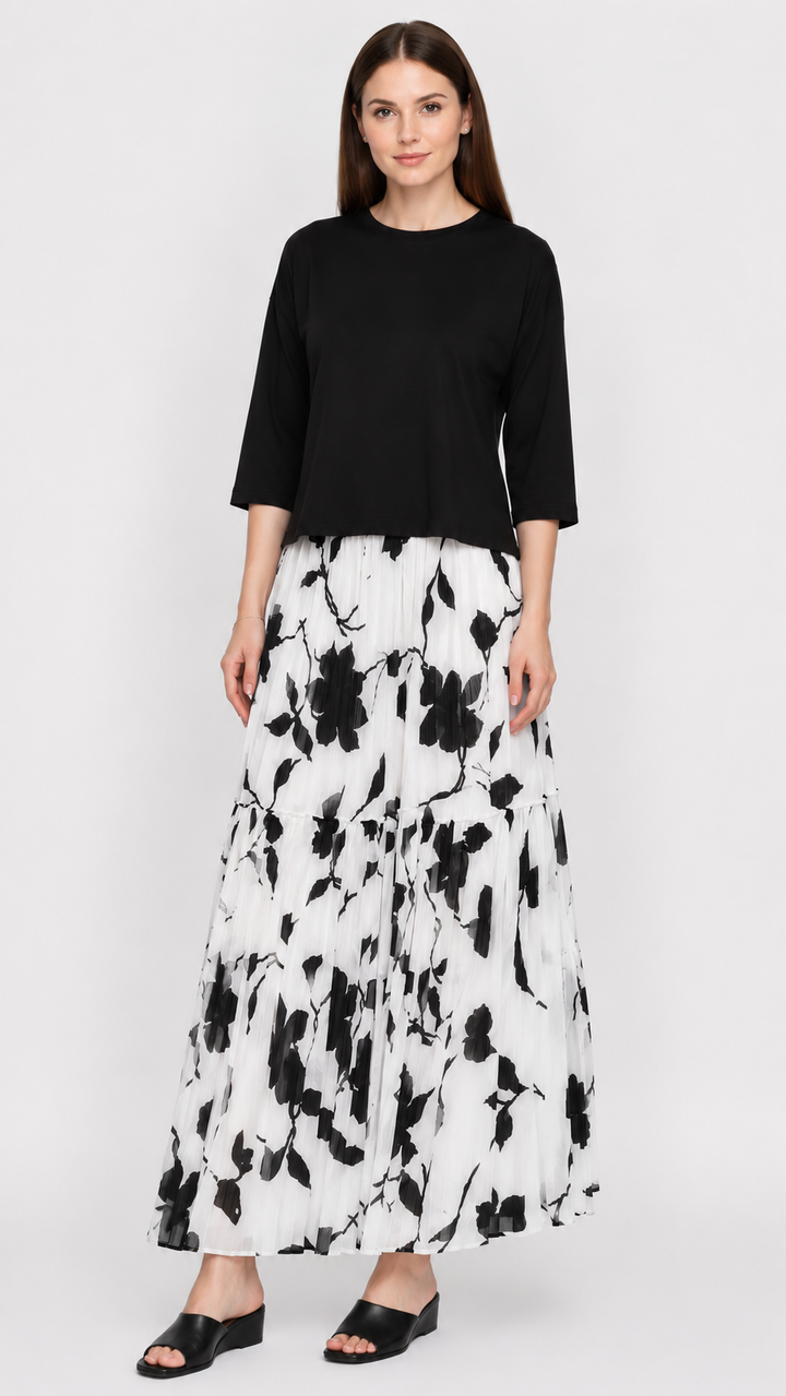 Tiered Maxi Skirt