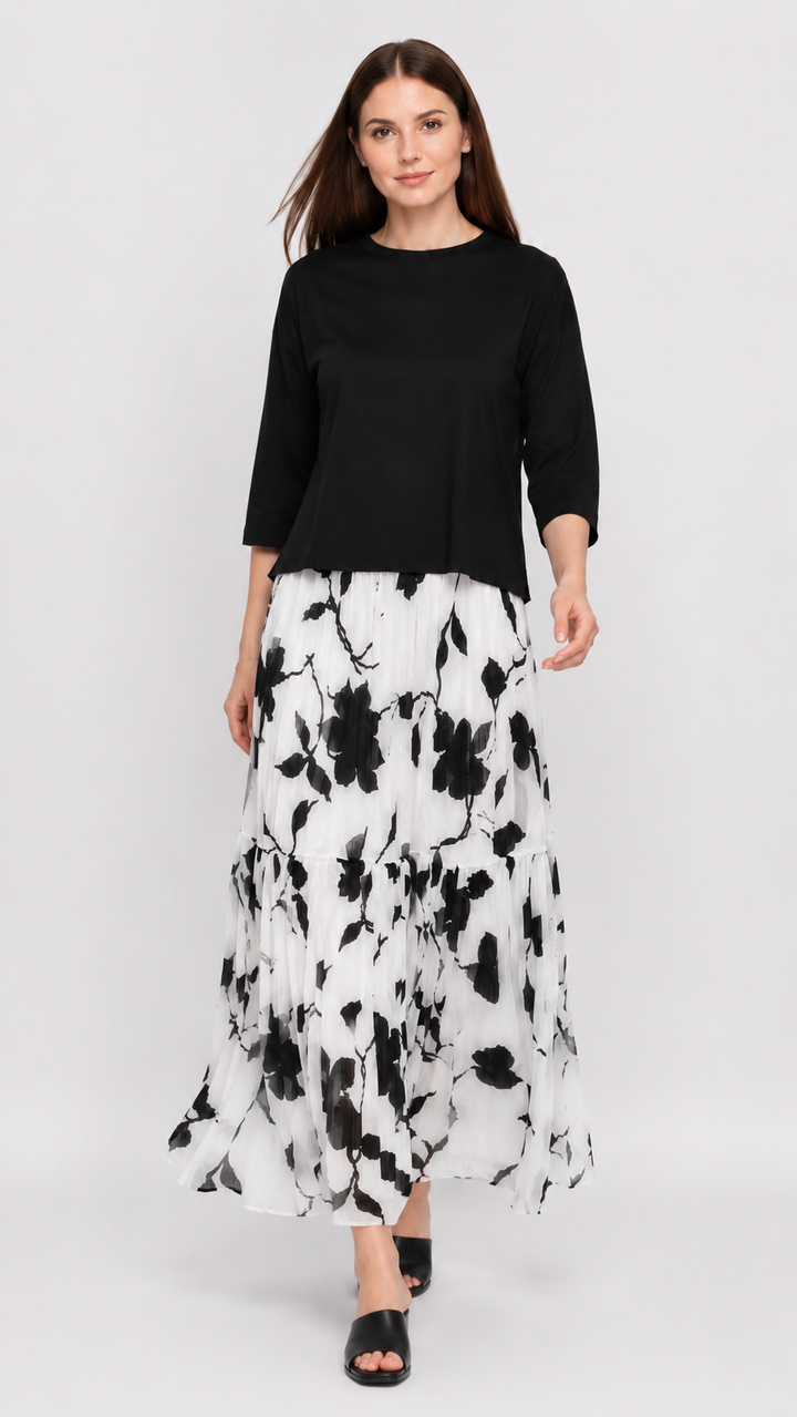 Tiered Maxi Skirt