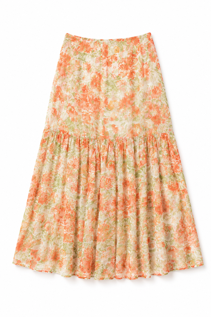 Tiered Maxi Skirt