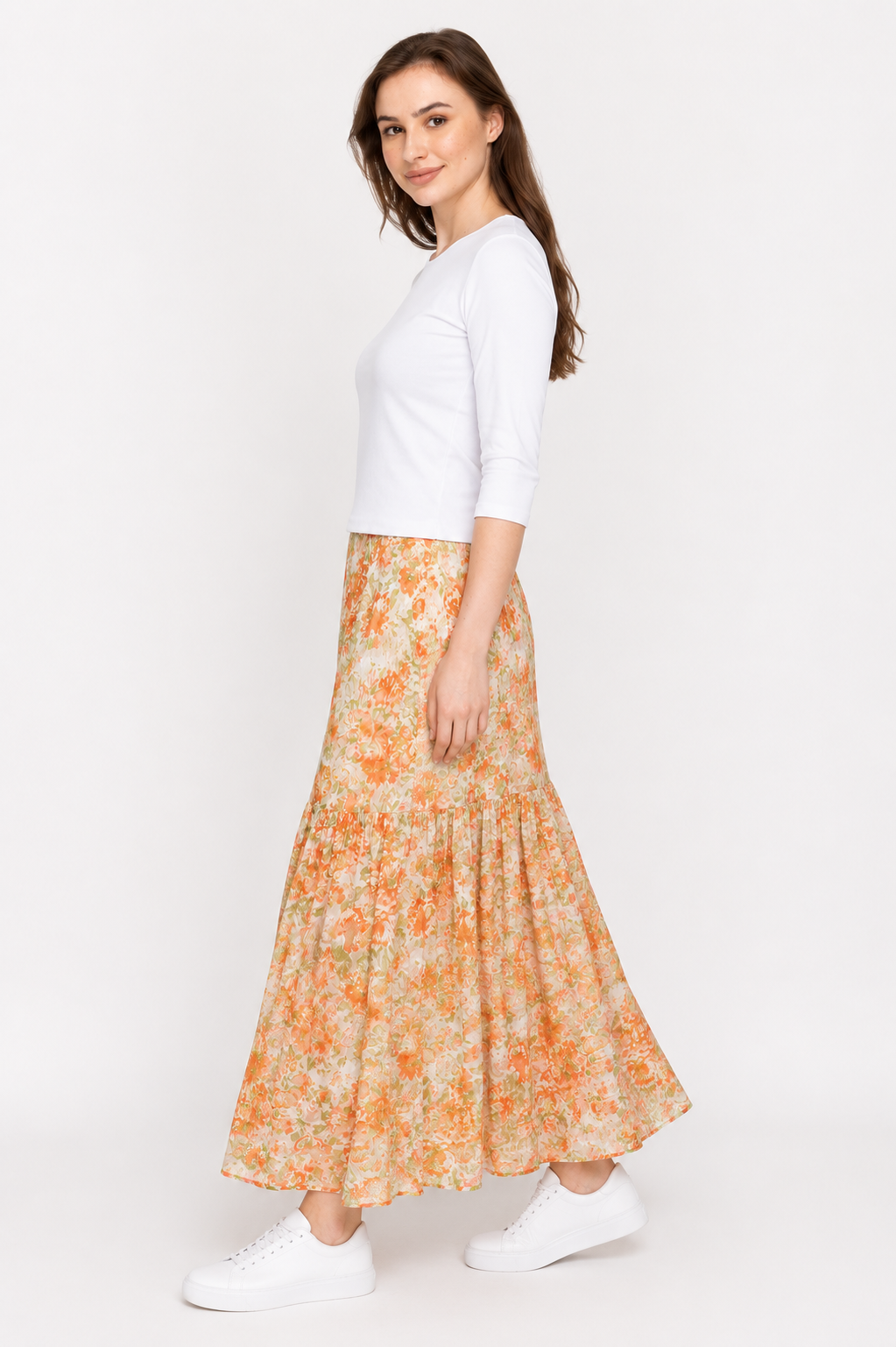 Tiered Maxi Skirt
