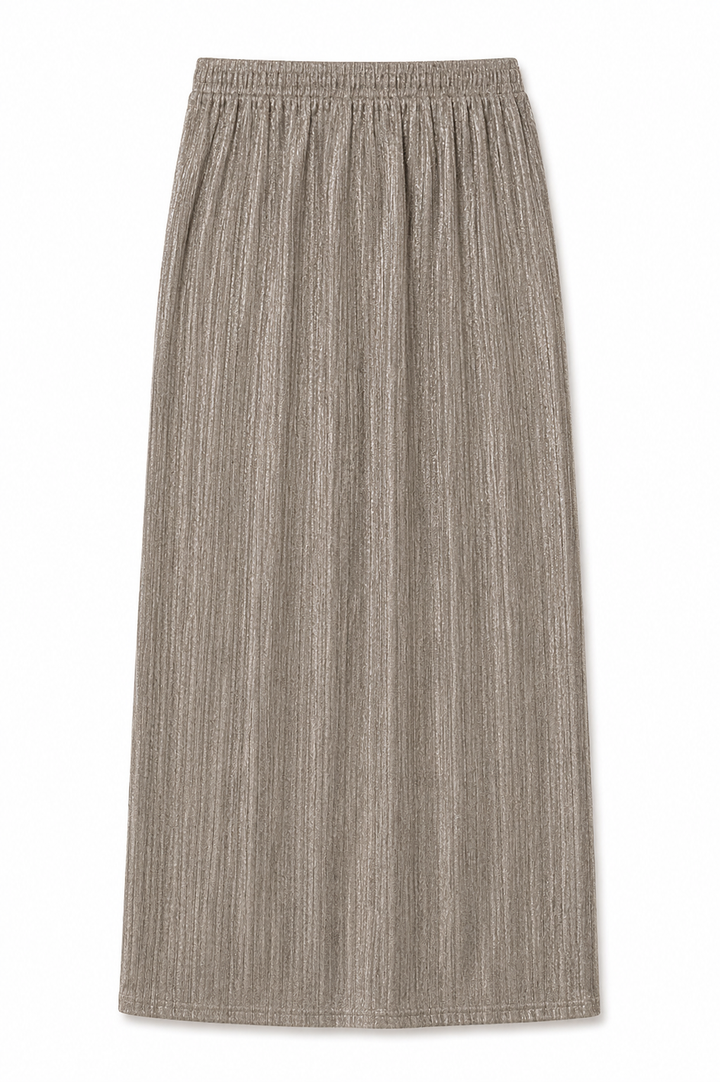 Pleated Maxi Skirt