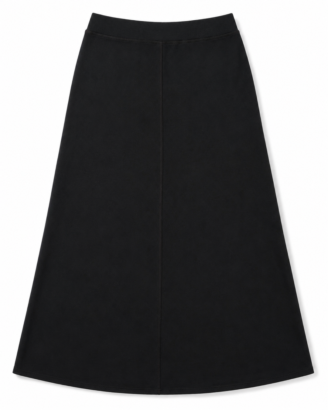 Soft Terry Maxi Skirt - Black