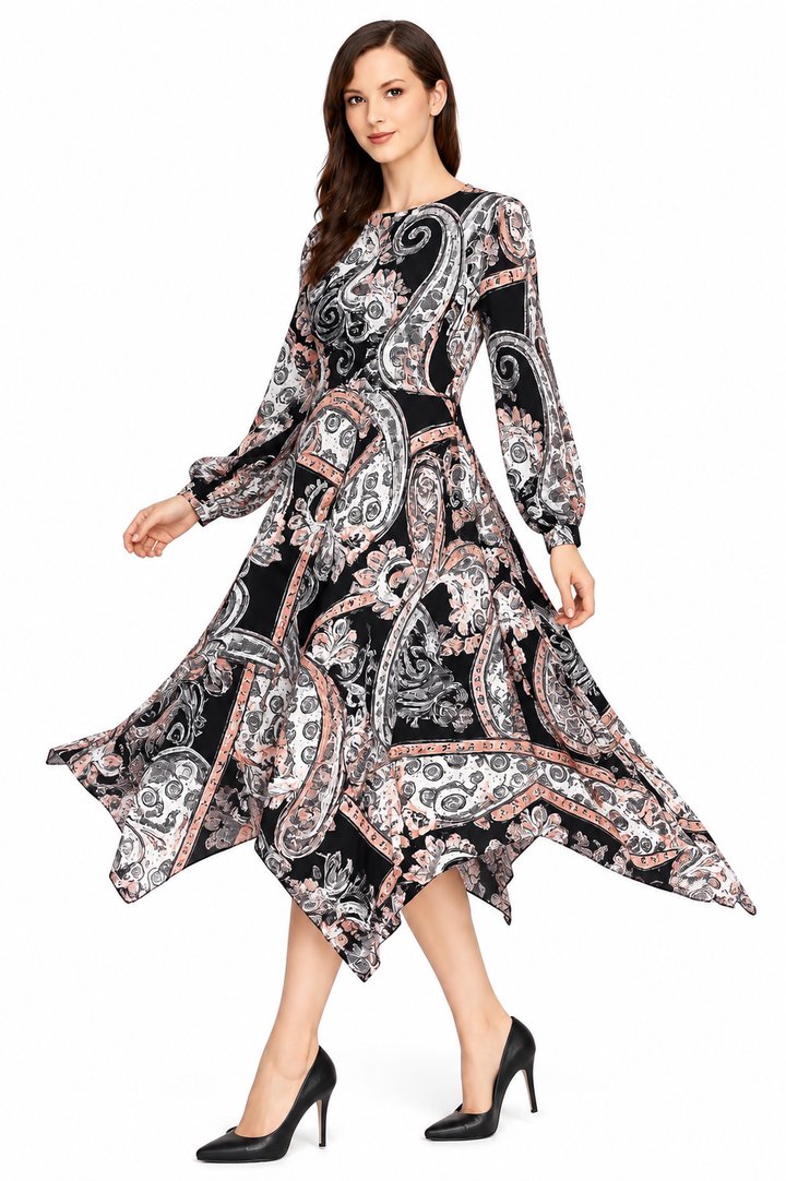Handkerchief Dress - Paisley Print