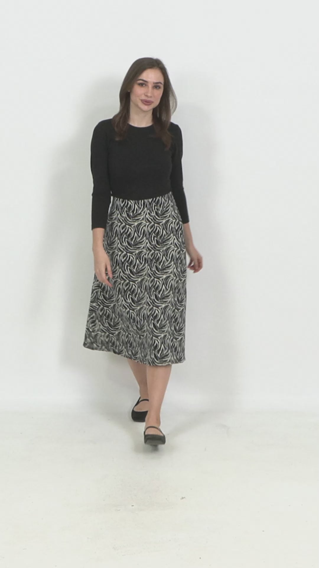 Structured A-Line Skirt