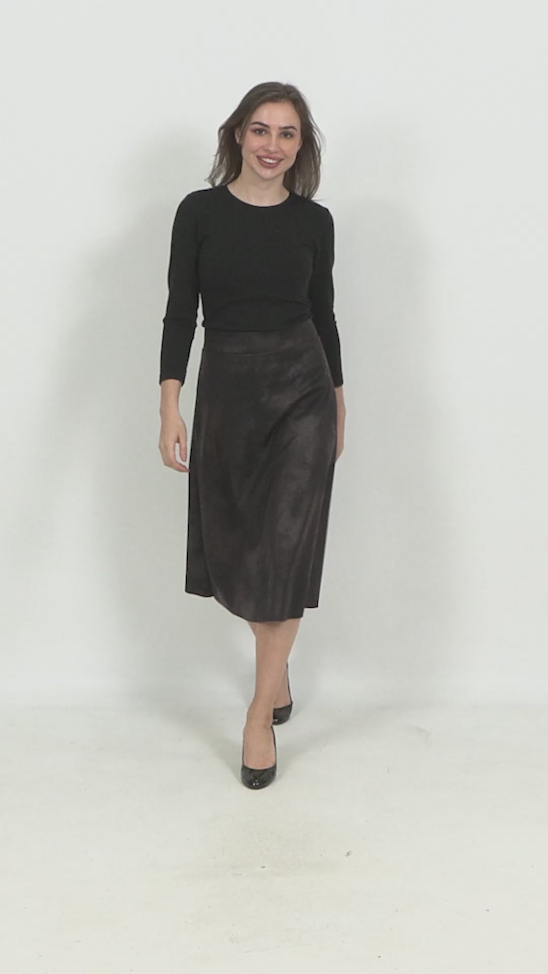 Structured A-Line Skirt