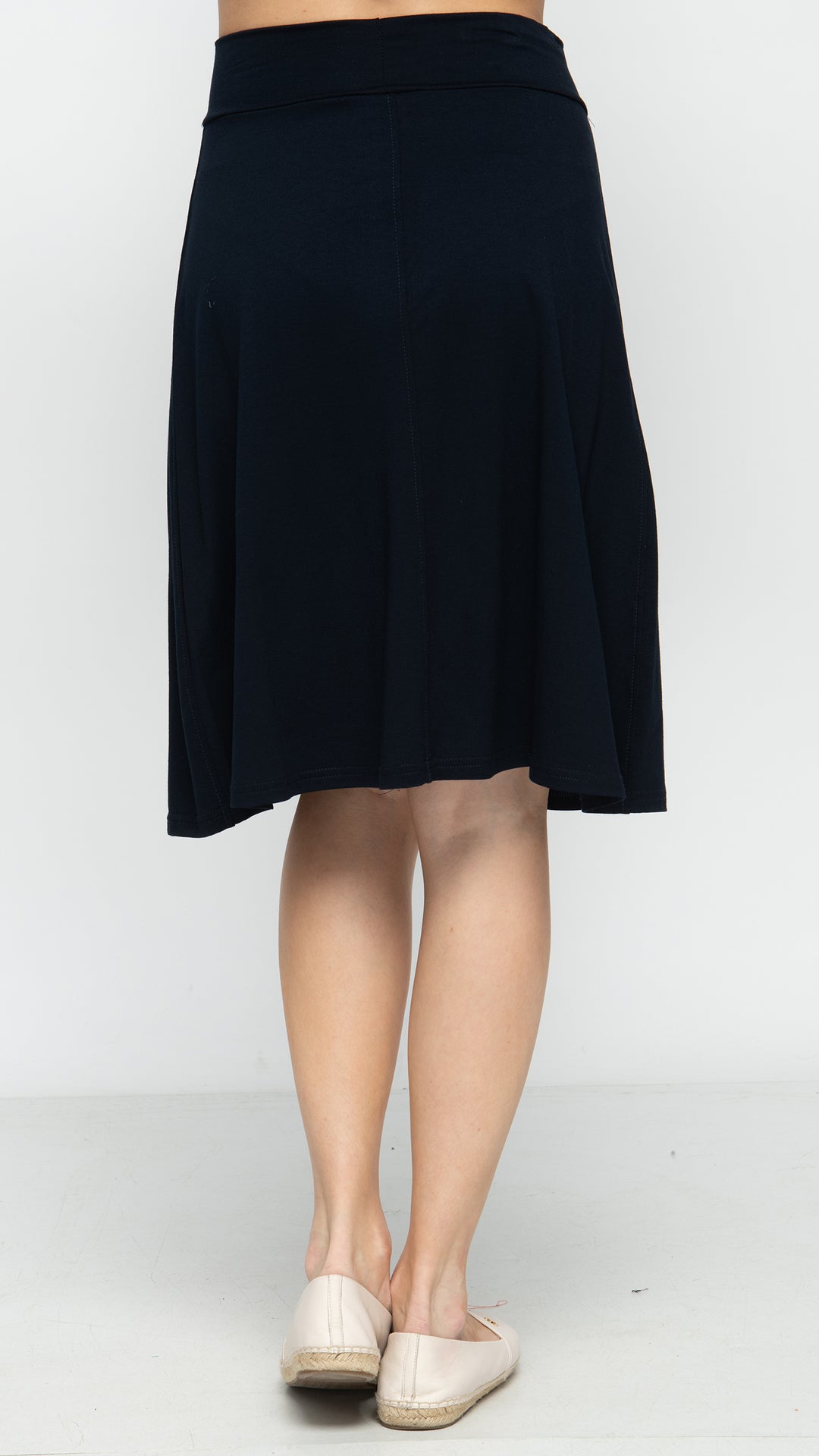 Soft Terry Flare Skirt - Navy