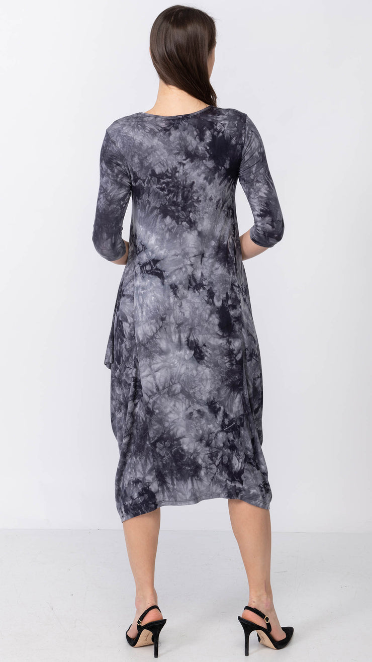 Boho Dress -Black Tie Dye *XSMALL ONLY*