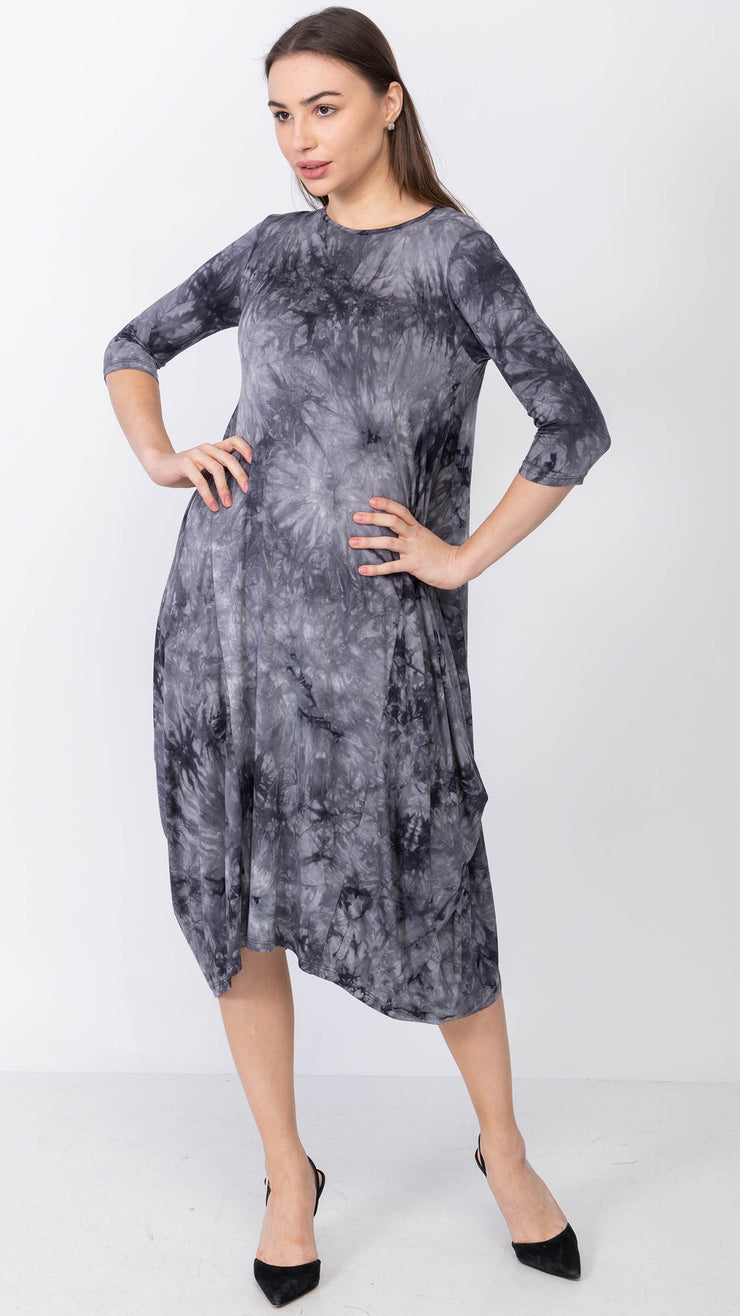 Boho Dress -Black Tie Dye *XSMALL ONLY*