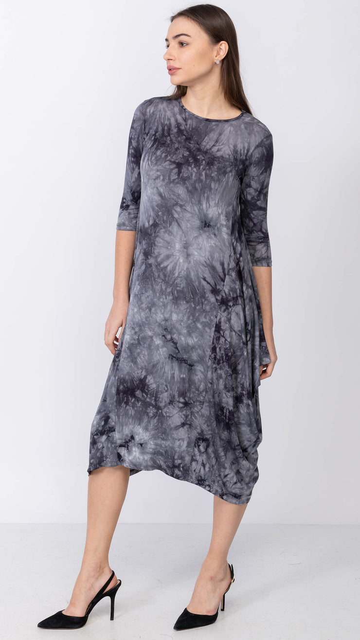 Boho Dress -Black Tie Dye *XSMALL ONLY*