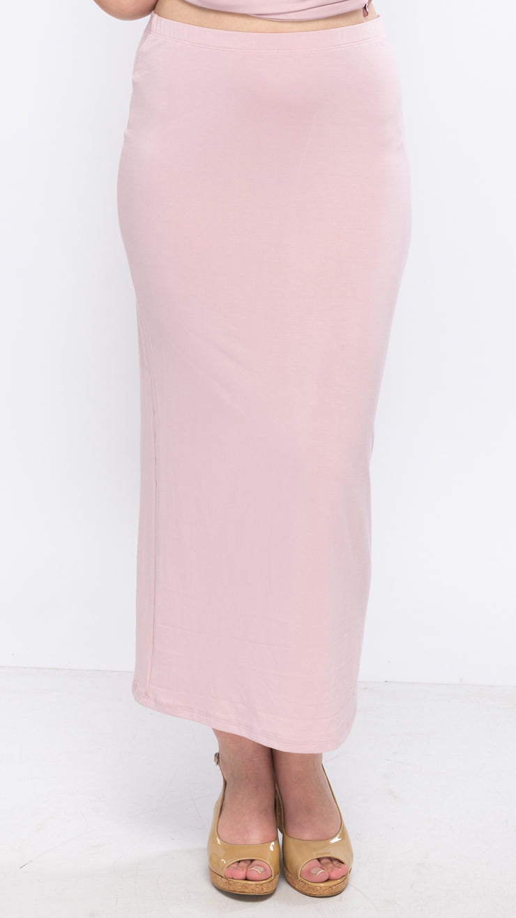 *XSMALL* Midi Tube Skirt - Dusty Mauve