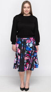 Garden Floral Circle Skirt; *XS ONLY*