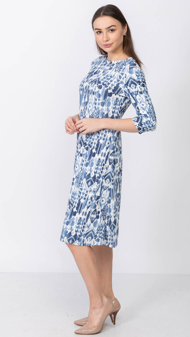 A Line Dress - Celeste Blue