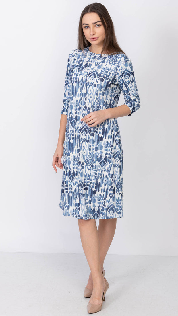 A Line Dress - Celeste Blue