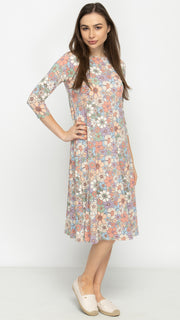 A- Line Dress - Pastel Daisies *XS ONLY*