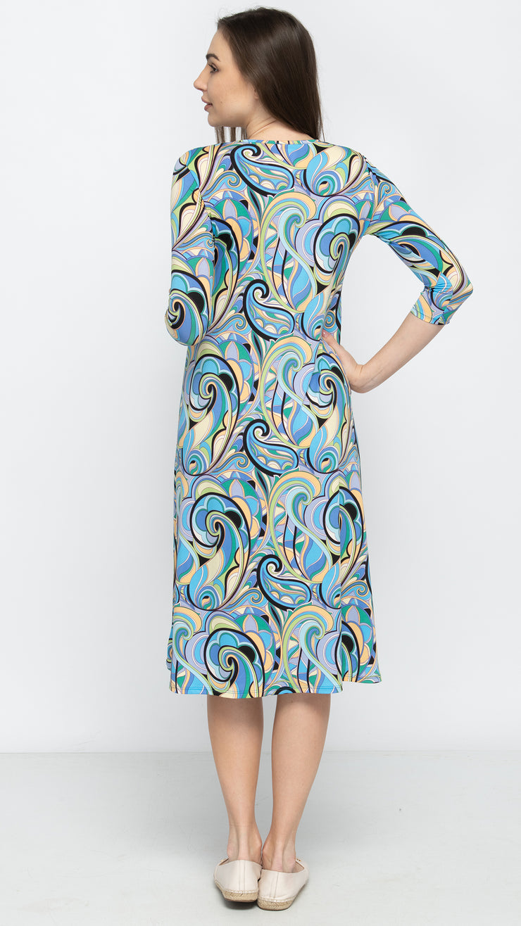 A- Line Dress - Pucci Print *XS & SMALL ONLY*