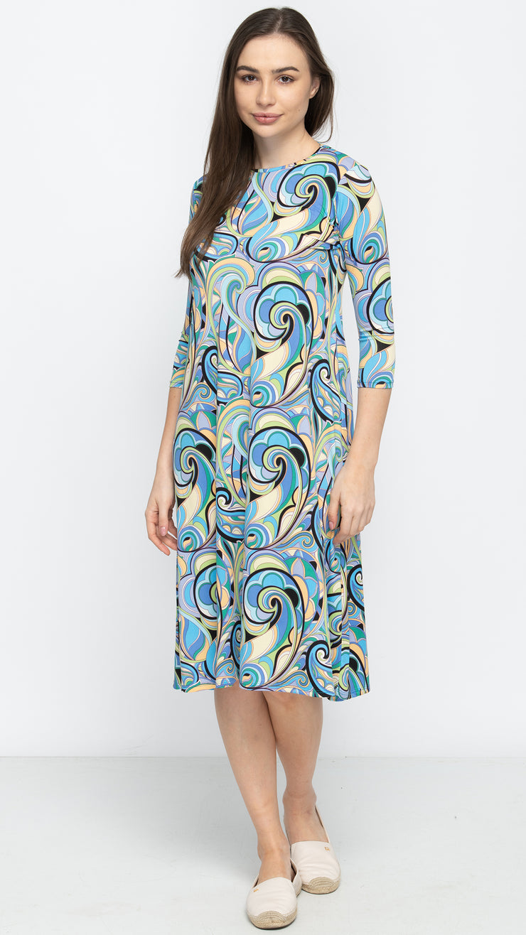 A- Line Dress - Pucci Print
