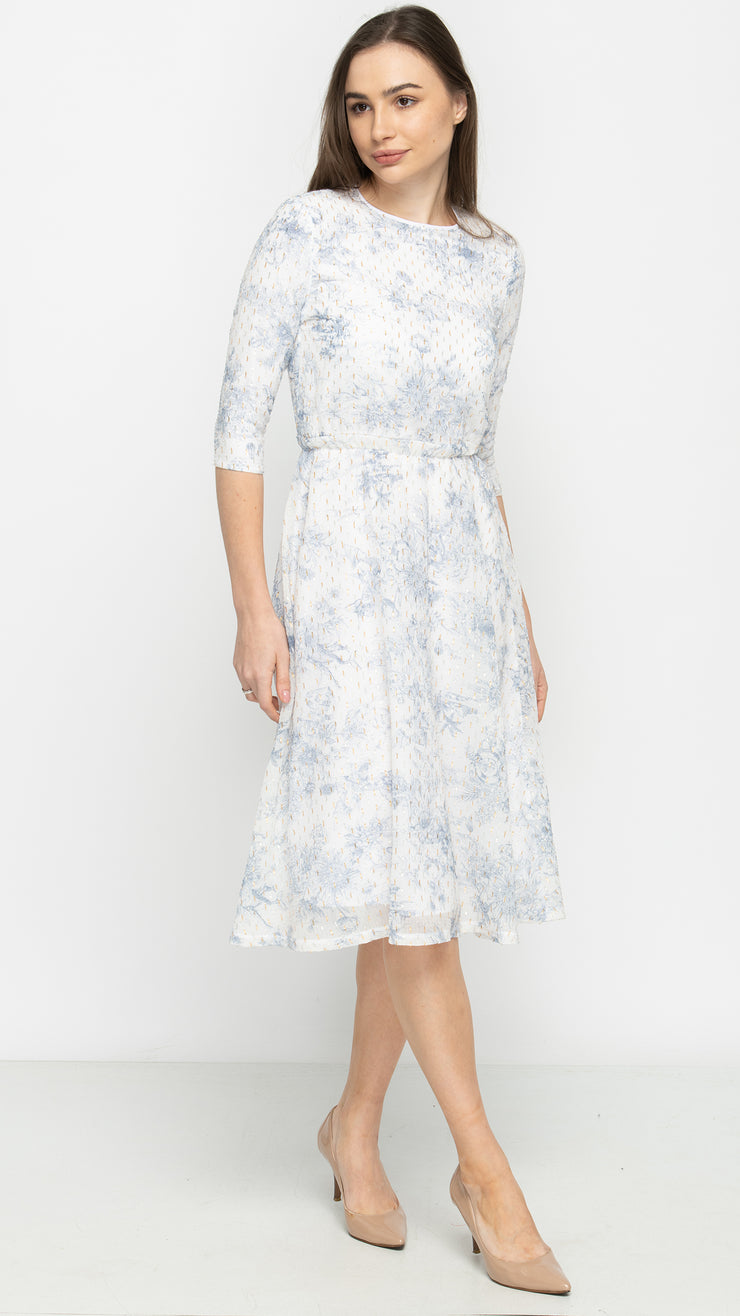 Everything Dress - Blue Toile