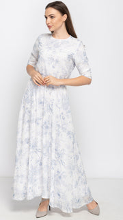 Everything Maxi Dress - Blue Toile