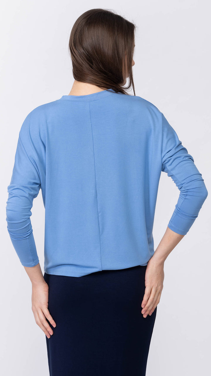 Dolman Monkey Top - Mid Blue