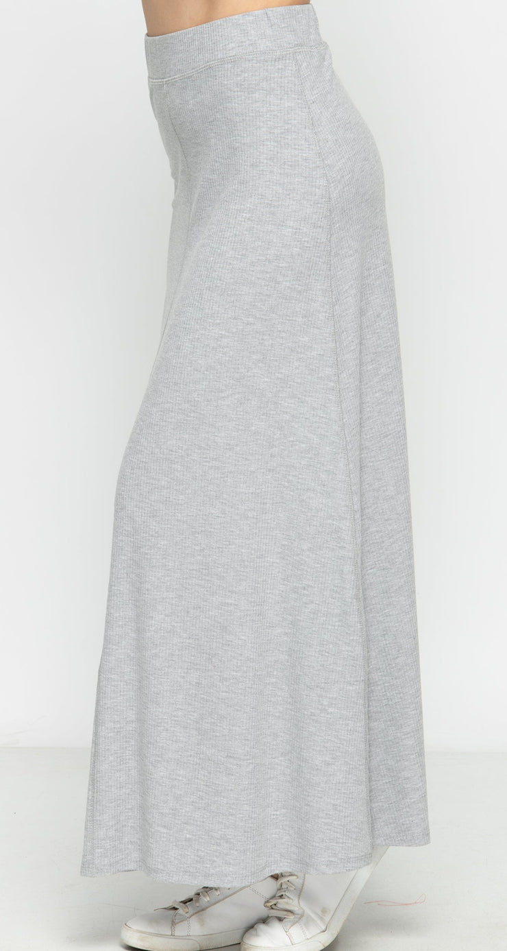 Maxi Skirt - Grey Rib