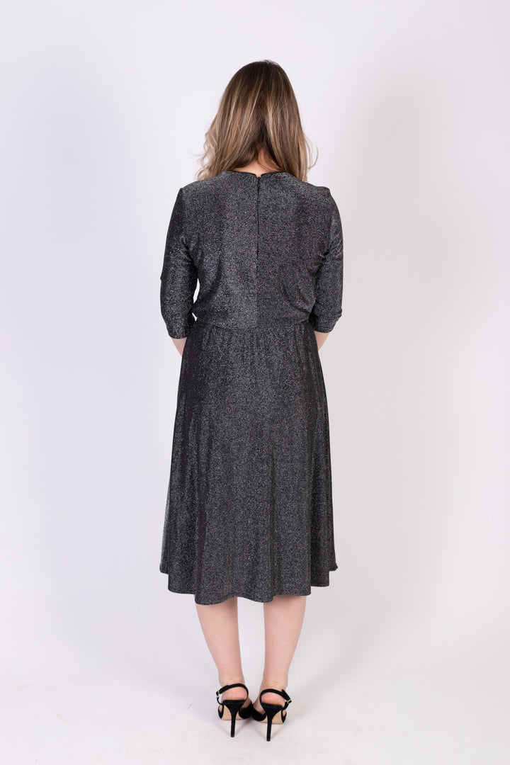 Everything Dress - Black/Silver Lurex