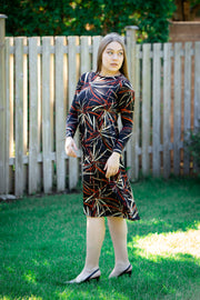 A-Line Dress - Rustic Print