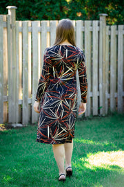 A-Line Dress - Rustic Print